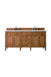 James Martin Brittany 72" Double Vanity with 3 CM Countertop & FreePower Wireless Charger