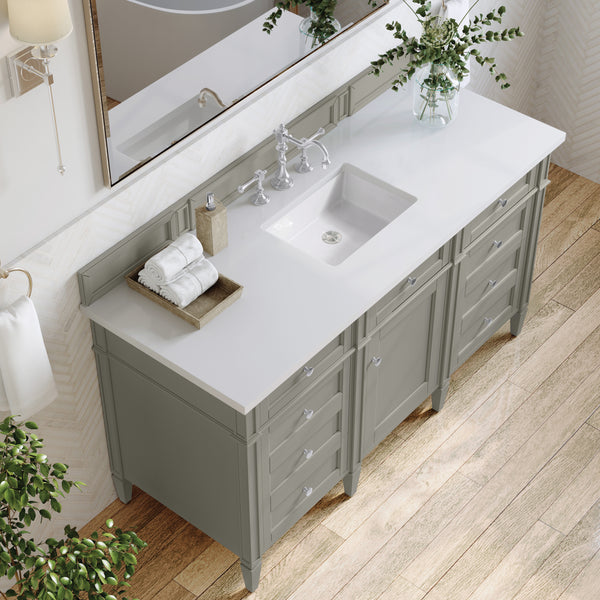 James Martin Brittany 60" Single Vanity with 3 CM Countertop