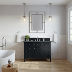 James Martin Brittany 48" Single Vanity with 3 CM Countertop & FreePower Wireless Charger