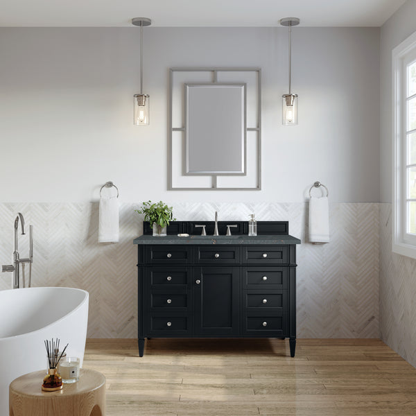 James Martin Brittany 48" Single Vanity with 3 CM Countertop & FreePower Wireless Charger