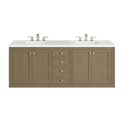 James Martin Chicago 72" Double Vanity with 3 CM Countertop
