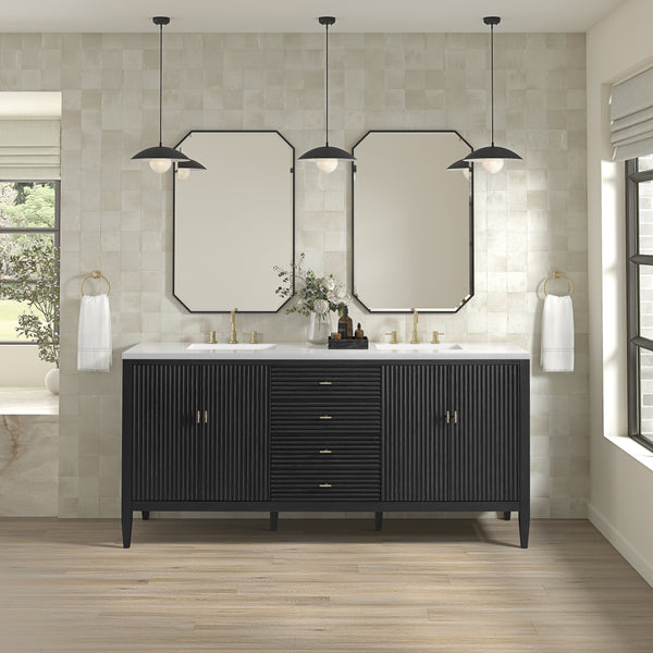 James Martin Myrrin 72" Double Vanity with 3 CM Countertop