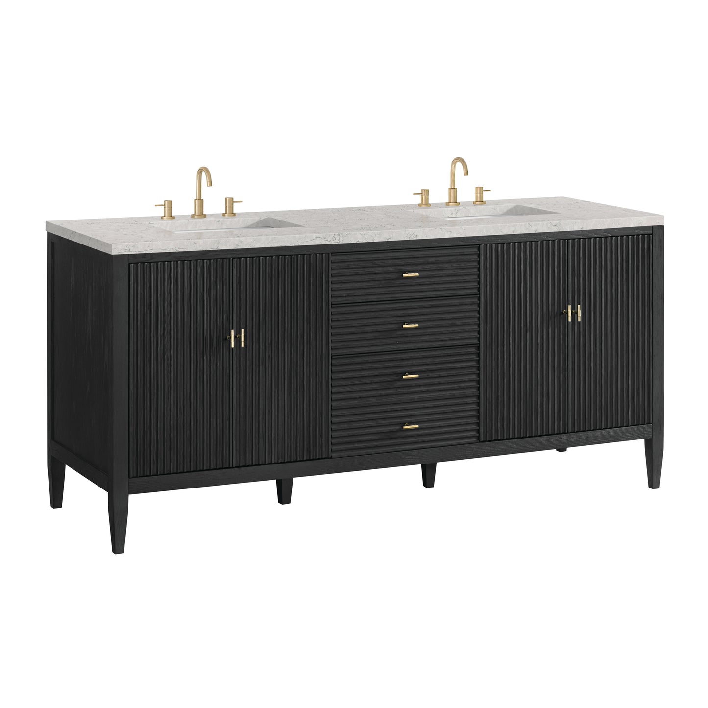 James Martin Myrrin 72" Double Vanity with 3 CM Countertop