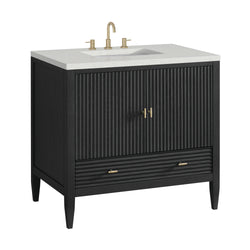 James Martin Myrrin 36" Single Vanity with 3 CM Countertop