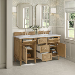 James Martin Lorelai 60" Double Vanity with 3 CM Countertop & FreePower Wireless Charger