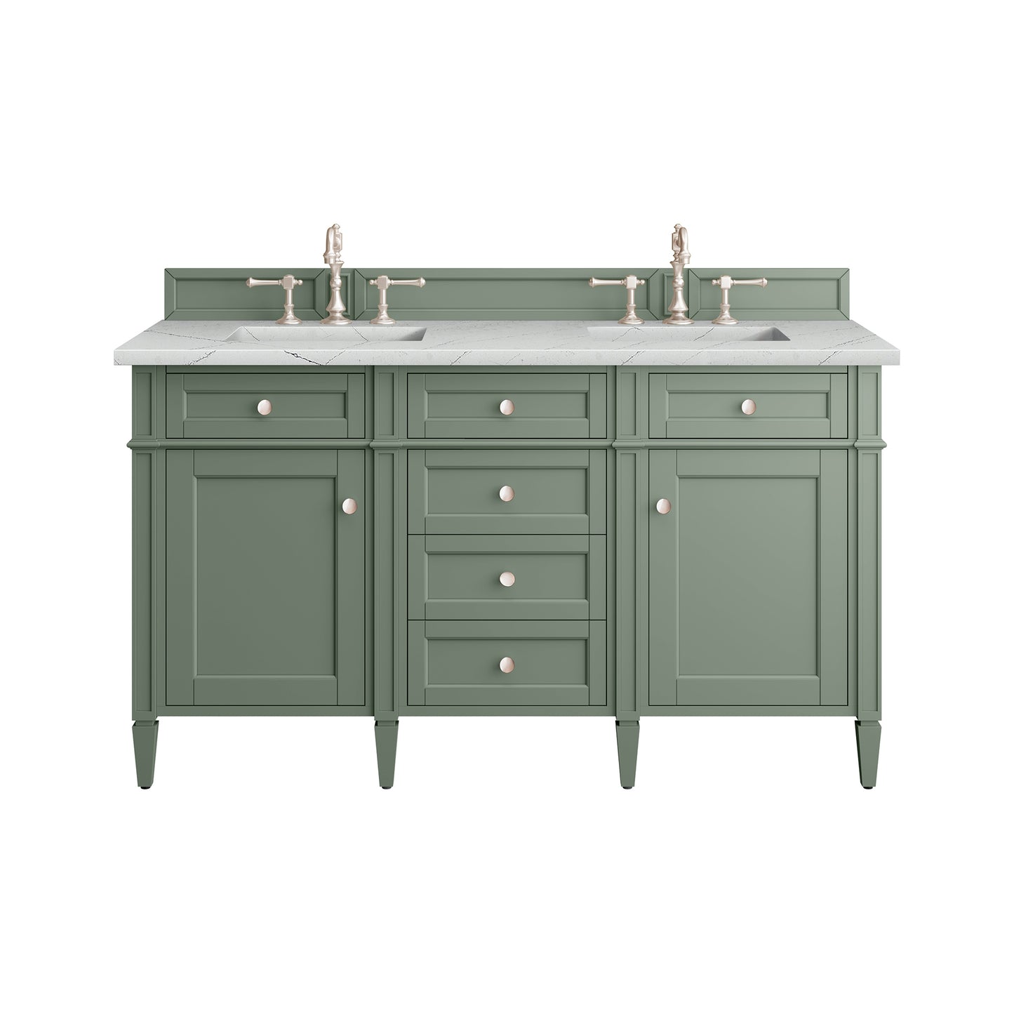James Martin Brittany 60" Double Vanity with 3 CM Countertop