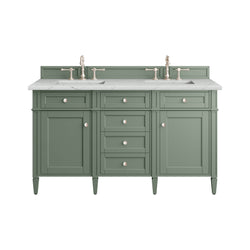 James Martin Brittany 60" Double Vanity with 3 CM Countertop