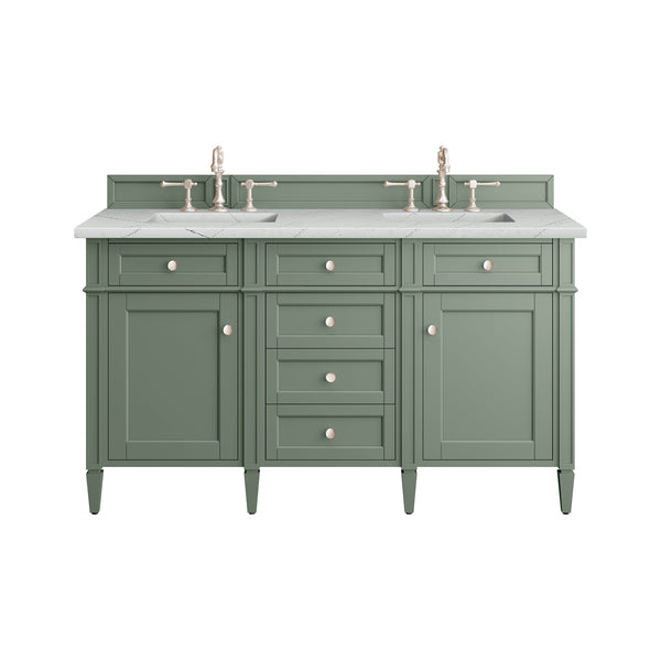 James Martin Brittany 60" Double Vanity with 3 CM Countertop