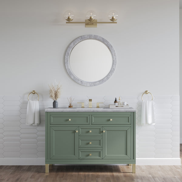 James Martin Chicago 48" Single Vanity with 3 CM Countertop