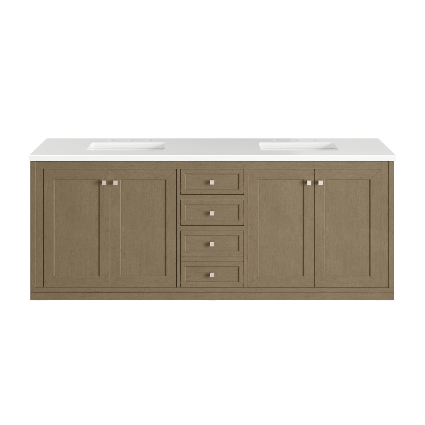 James Martin Chicago 72" Double Vanity with 3 CM Countertop