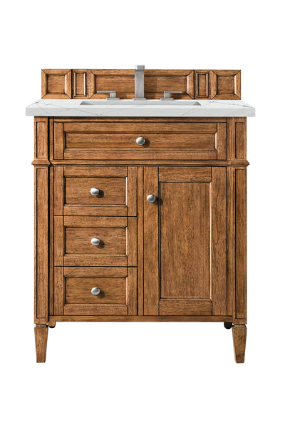 James Martin Brittany 30" Single Vanity with 3 CM Countertop