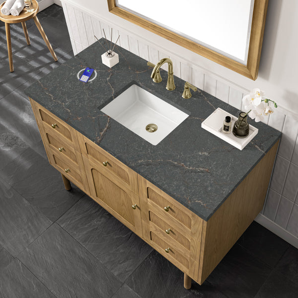 James Martin Laurent 48" Single Vanity with 3 CM Countertop & FreePower Wireless Charger