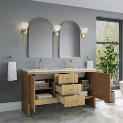 James Martin Hudson 60" Double Vanity with 3 CM Countertop