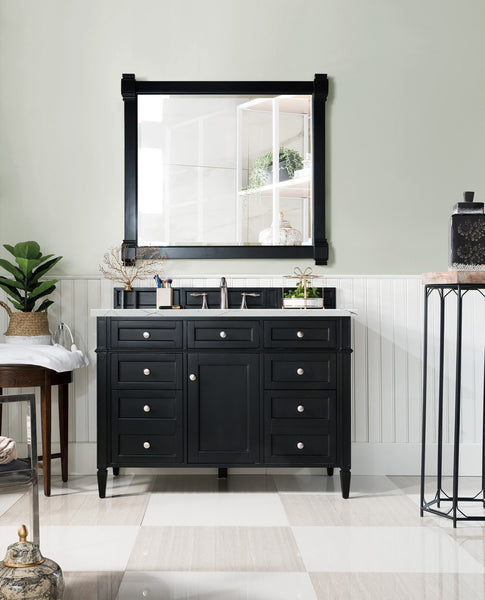 James Martin Brittany 48" Single Vanity with 3 CM Countertop & FreePower Wireless Charger
