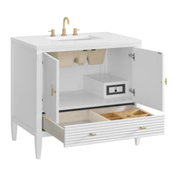 James Martin Myrrin 36" Single Vanity with 3 CM Countertop