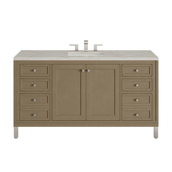 James Martin Chicago 60" Single Vanity with 3 CM Countertop