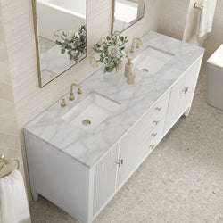 James Martin Myrrin 72" Double Vanity with 3 CM Countertop