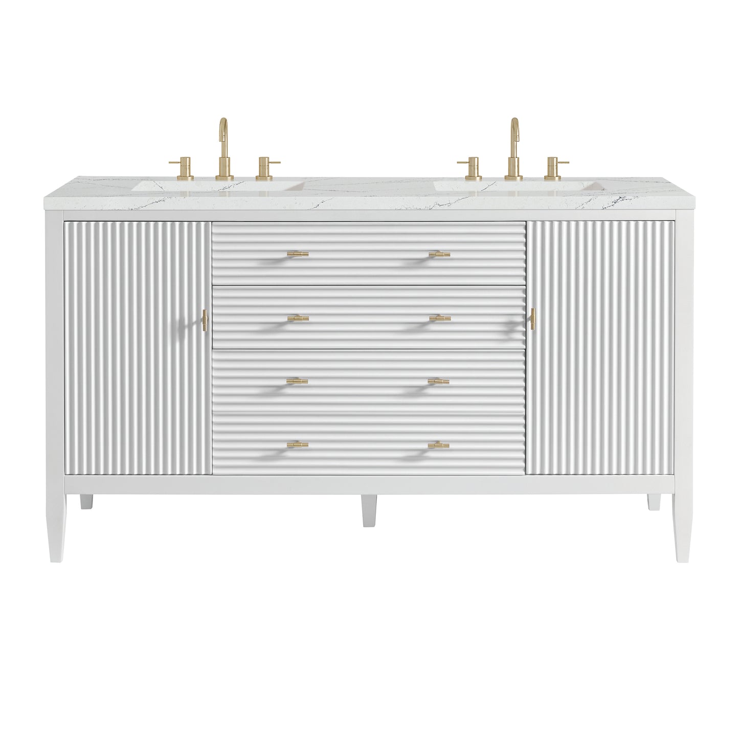 James Martin Myrrin 60" Double Vanity with 3 CM Countertop
