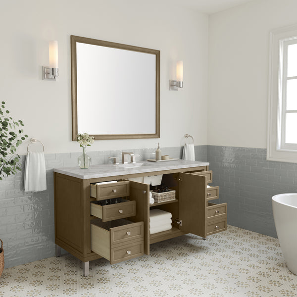 James Martin Chicago 60" Single Vanity with 3 CM Countertop