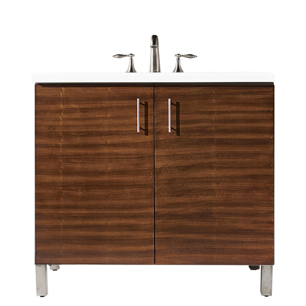 James Martin Metropolitan 36" Single Vanity with 3 CM Top - Luxe Bathroom Vanities