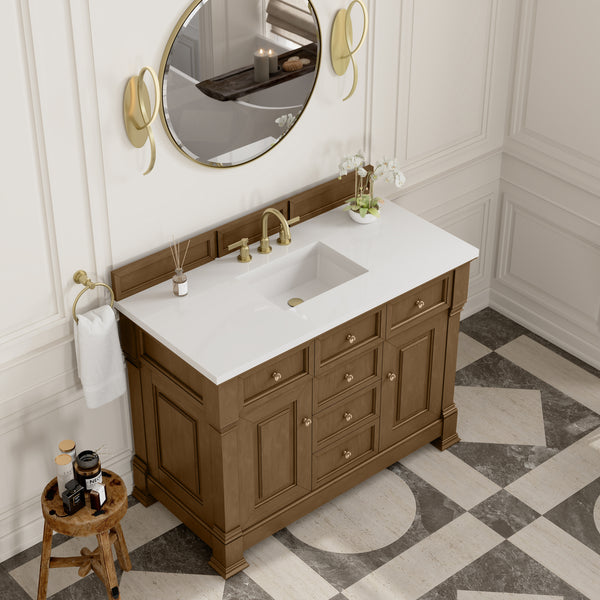 James Martin Brookfield 48" Single Vanity with 3 CM Countertop - Luxe Bathroom Vanities