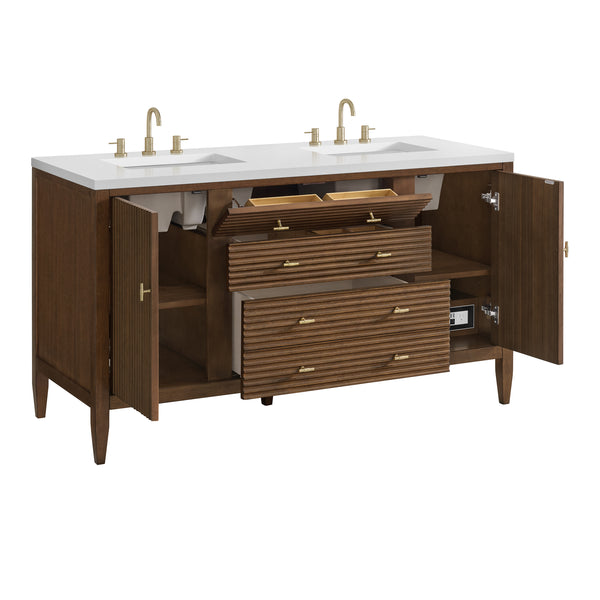 James Martin Myrrin 60" Double Vanity with 3 CM Countertop