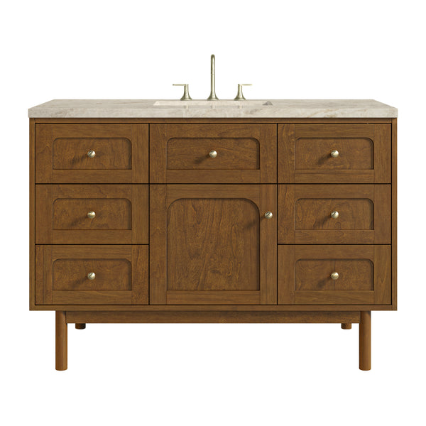 James Martin Laurent 48" Single Vanity with 3 CM Countertop & FreePower Wireless Charger