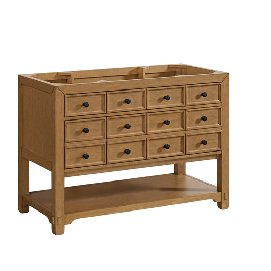 James Martin Malibu 48" Single Vanity, Amber Birch (Cabinet Only) - Luxe Bathroom Vanities