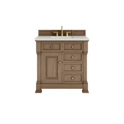 James Martin Brookfield 36" Single Vanity with 3 CM Countertop - Luxe Bathroom Vanities