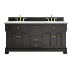 James Martin Brookfield 72" Double Vanity with 3 CM Countertop & FreePower Wireless Charger