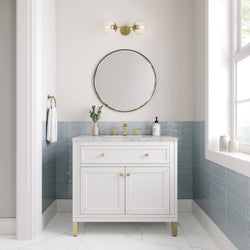 James Martin Chicago 36" Single Vanity with 3 CM Countertop