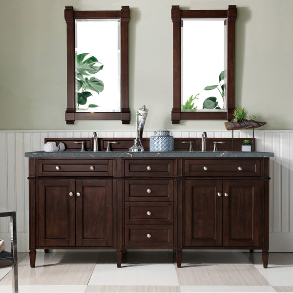 James Martin Brittany 72" Double Vanity with 3 CM Countertop
