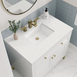 James Martin Chicago 36" Single Vanity with 3 CM Countertop