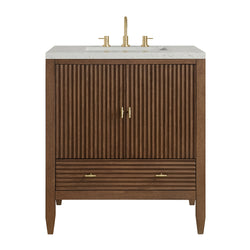 James Martin Myrrin 30" Single Vanity with 3 CM Countertop