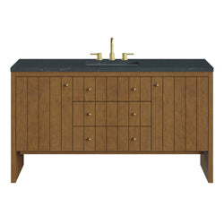 James Martin Hudson 60" Single Vanity with 3 CM Countertop