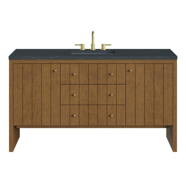 James Martin Hudson 60" Single Vanity with 3 CM Countertop