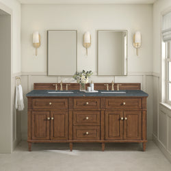 James Martin Lorelai 72" Double Vanity with 3 CM Countertop & FreePower Wireless Charger