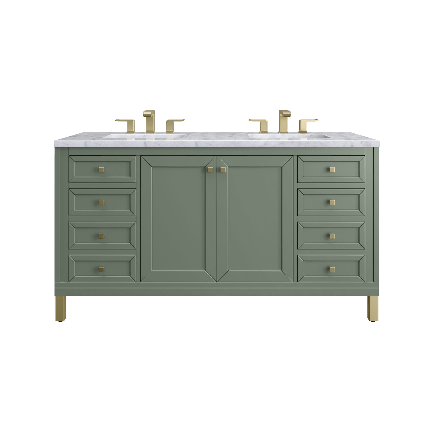 James Martin Chicago 60" Double Vanity with 3 CM Countertop