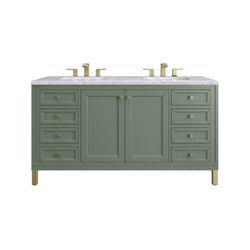 James Martin Chicago 60" Double Vanity with 3 CM Countertop