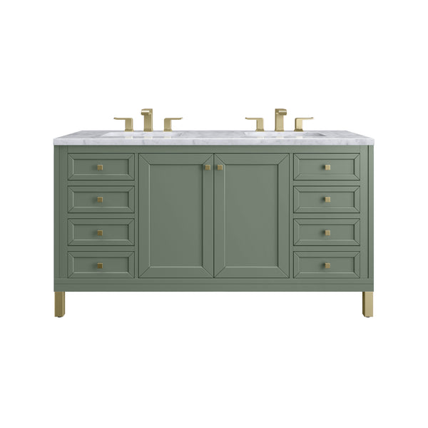 James Martin Chicago 60" Double Vanity with 3 CM Countertop