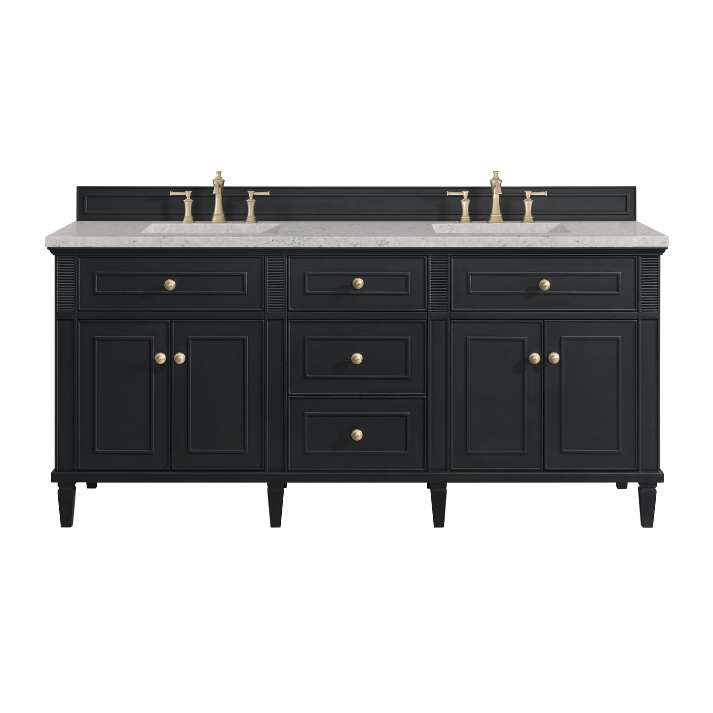 James Martin Lorelai 72" Double Vanity with 3 CM Countertop & FreePower Wireless Charger