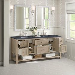 James Martin Breckenridge 72" Double Vanity w/ 3 CM Countertop