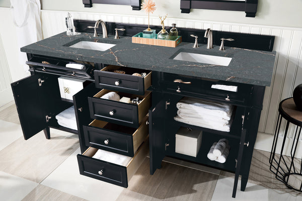 James Martin Brittany 72" Double Vanity with 3 CM Countertop