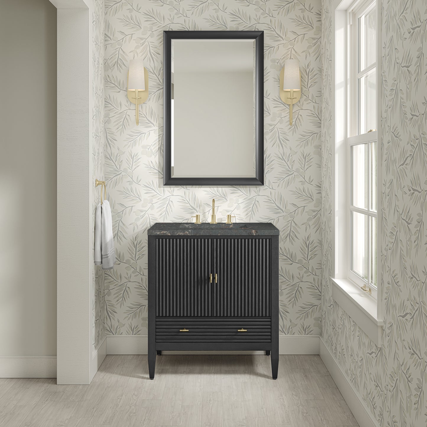 James Martin Myrrin 30" Single Vanity with 3 CM Countertop