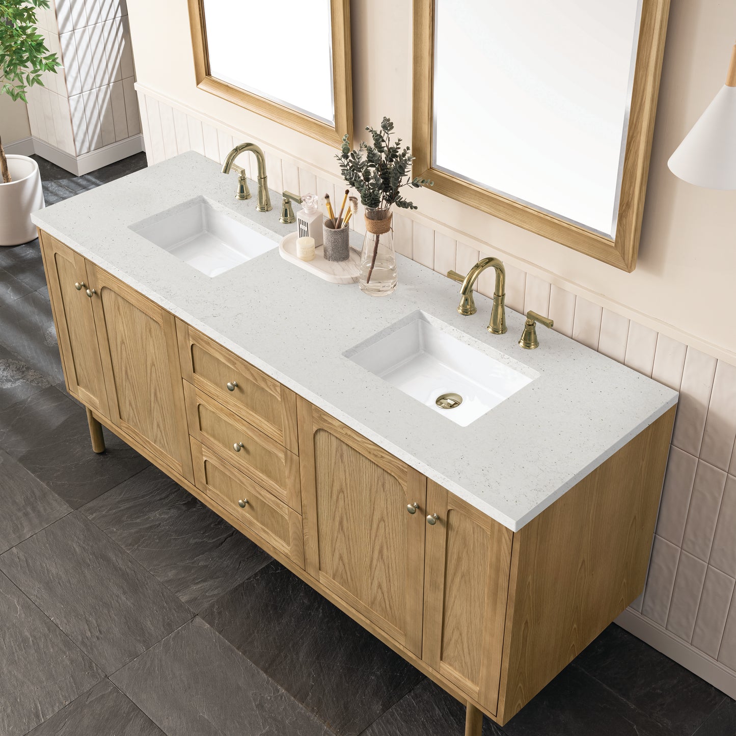 James Martin Laurent 72" Double Vanity with 3 CM Countertop