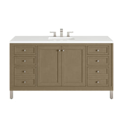 James Martin Chicago 60" Single Vanity with 3 CM Countertop