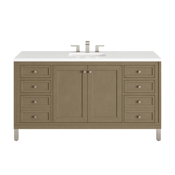 James Martin Chicago 60" Single Vanity with 3 CM Countertop