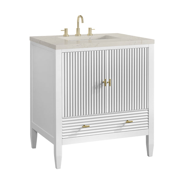 James Martin Myrrin 30" Single Vanity with 3 CM Countertop