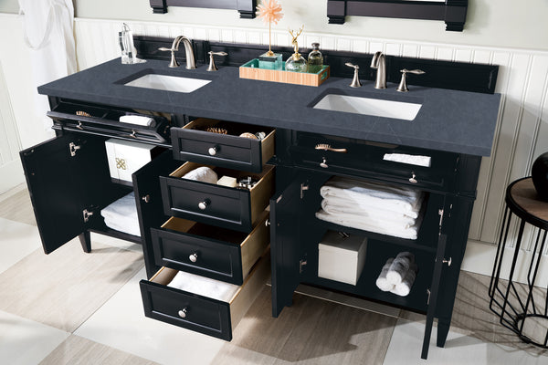 James Martin Brittany 72" Double Vanity with 3 CM Countertop