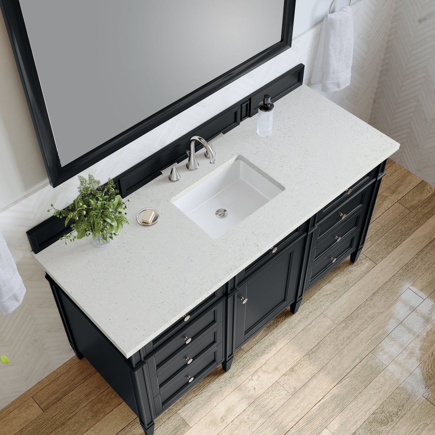 James Martin Brittany 60" Single Vanity with 3 CM Countertop